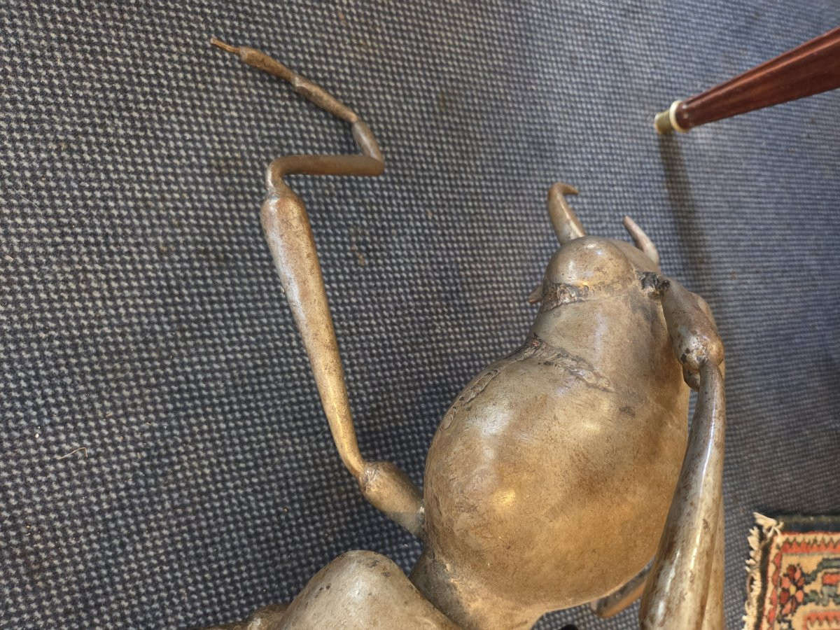 Metal Sculpture Representing An Insect, Signed René Broissand (1928-2019)-photo-2