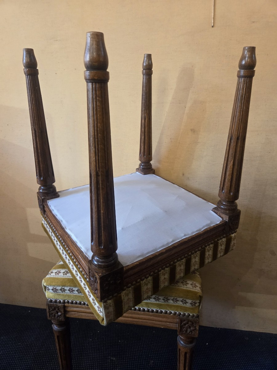 Pair Of Louis XVI Style Stools-photo-2