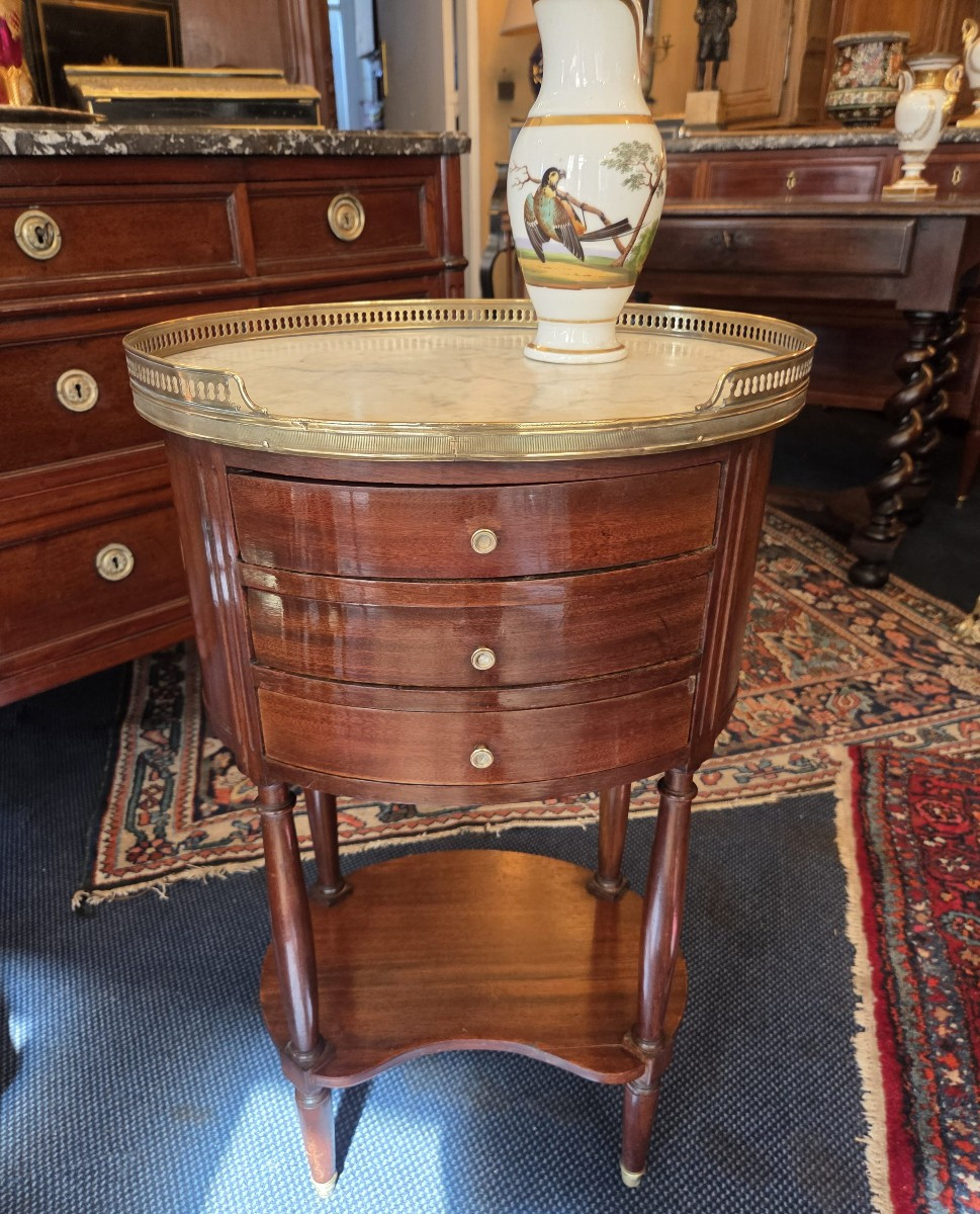 Louis XVI Style Chiffonière Table In Mahogany