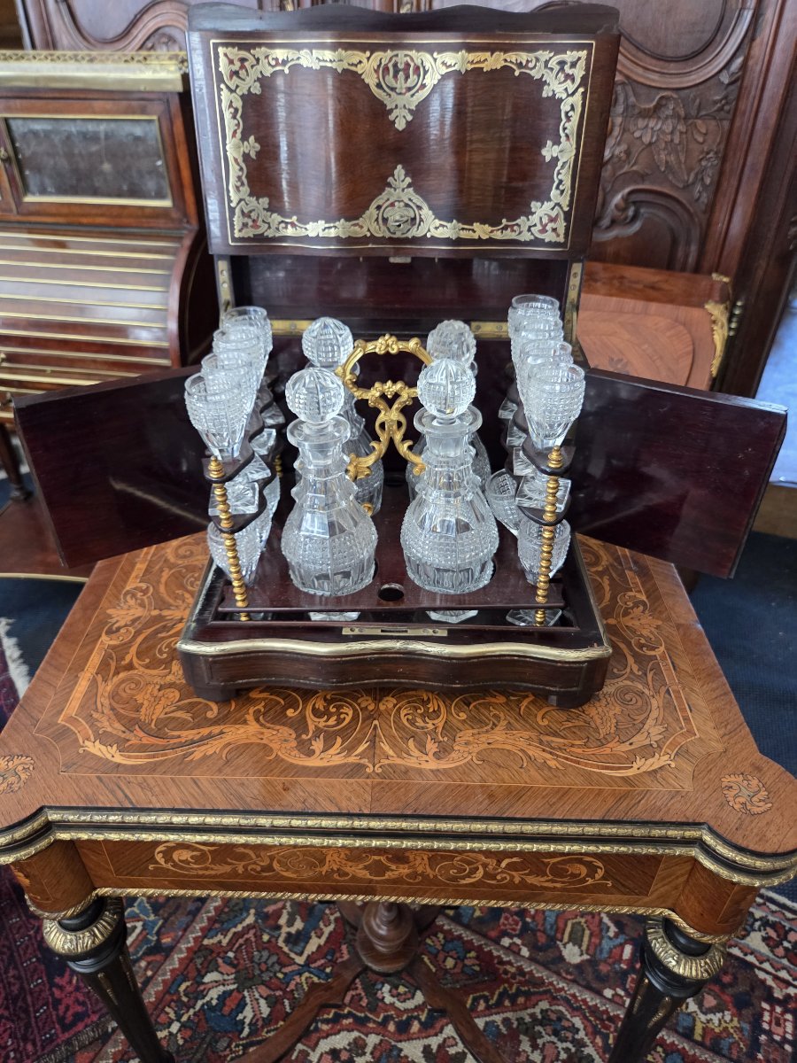 Cave à liqueurs d'époque Napoléon III-photo-8