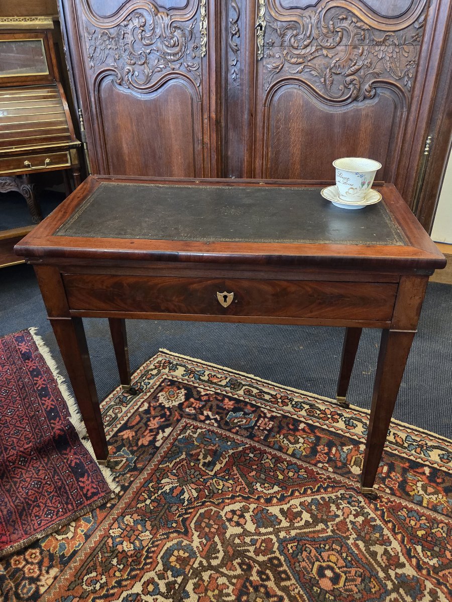 Petite table à écrire à système d'époque Directoire .-photo-2