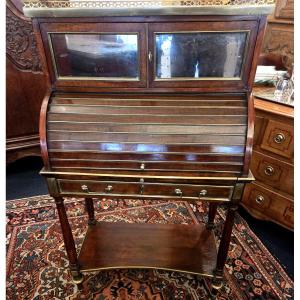 Small Louis XVI Style Mahogany Bonheur-du-jour, 19th Century