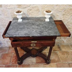 Small Secret Table From The Empire Period