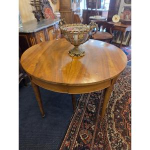 Louis XVI-style Walnut Dining Table With A Trim Strip And Three Extension Leaves, Seats 10.