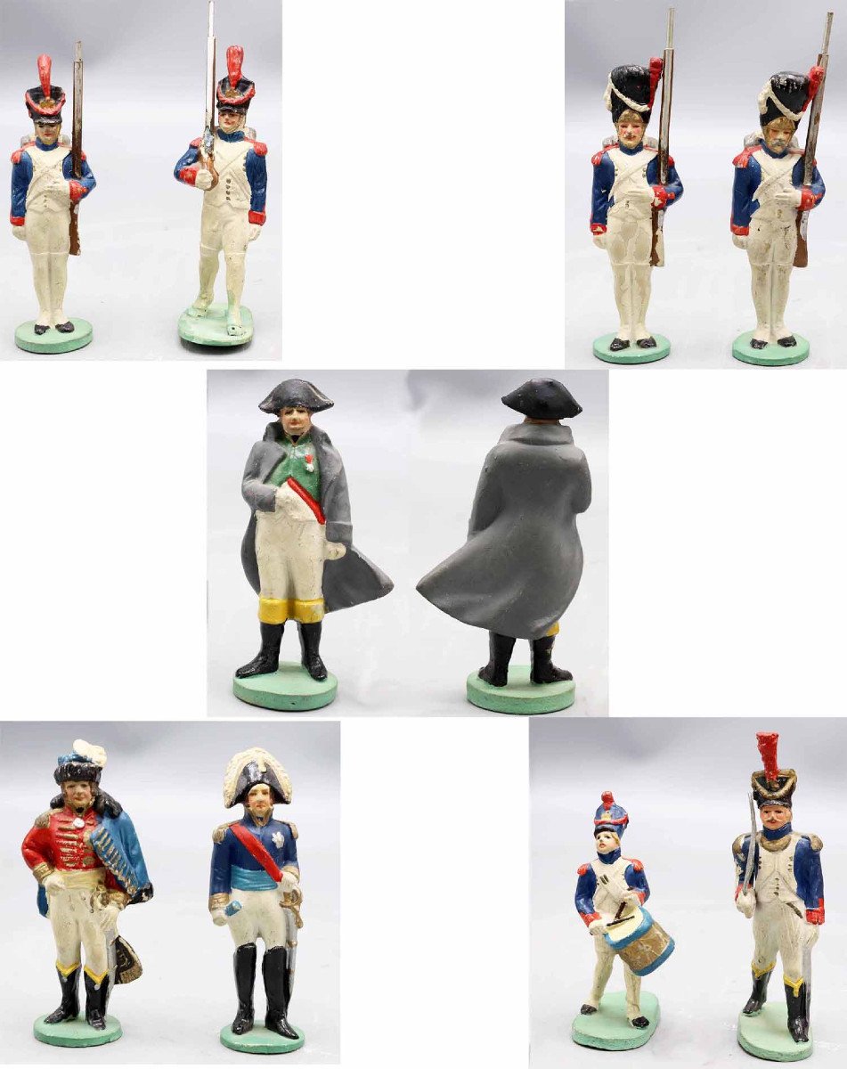 13 figurines CELLOSE EMPIRE    NAPOLEON 