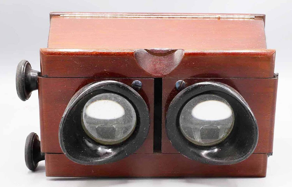 3 Wooden Stereoscopes XIX-photo-3