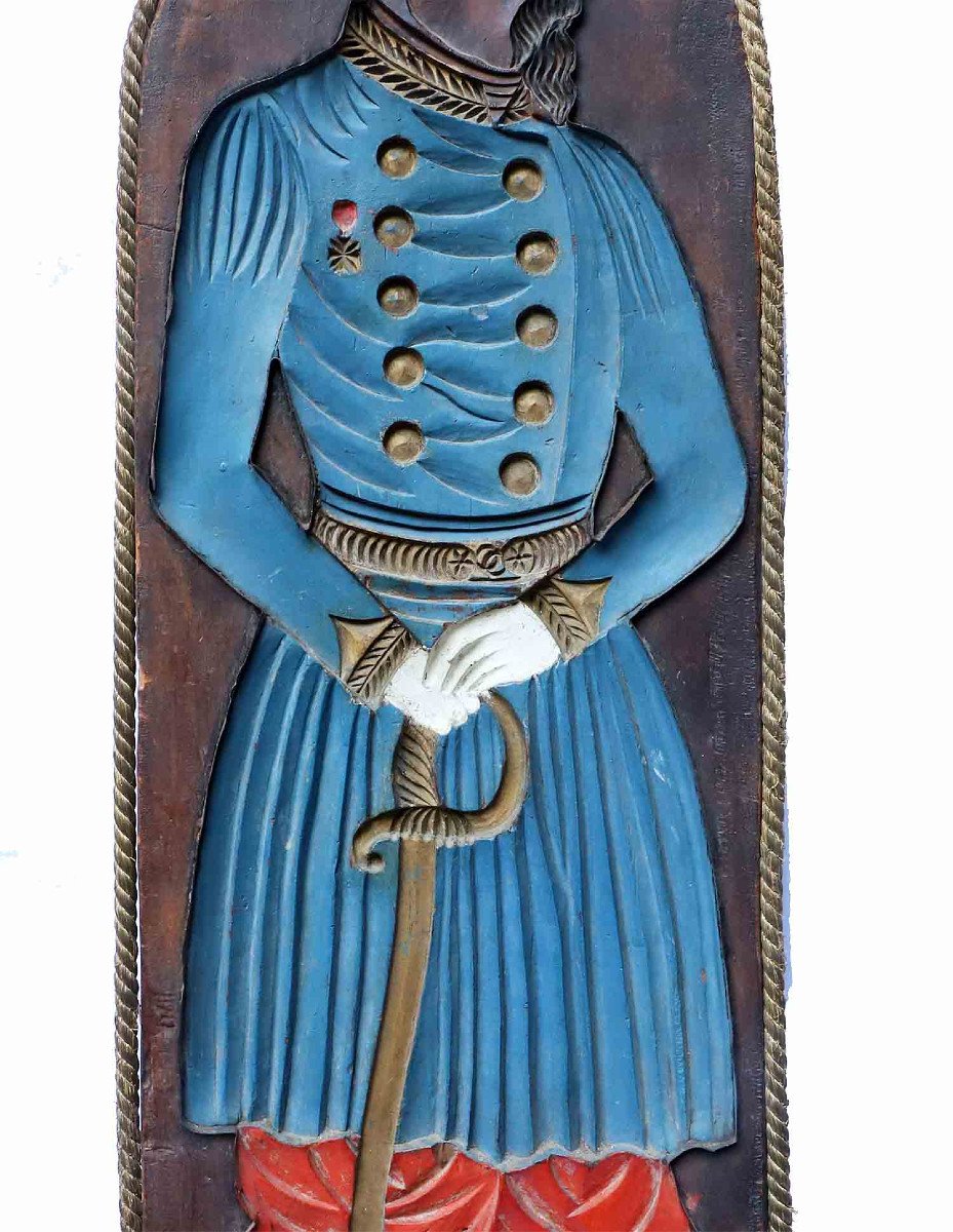 Zouave Carved Wood XIXth.-photo-3