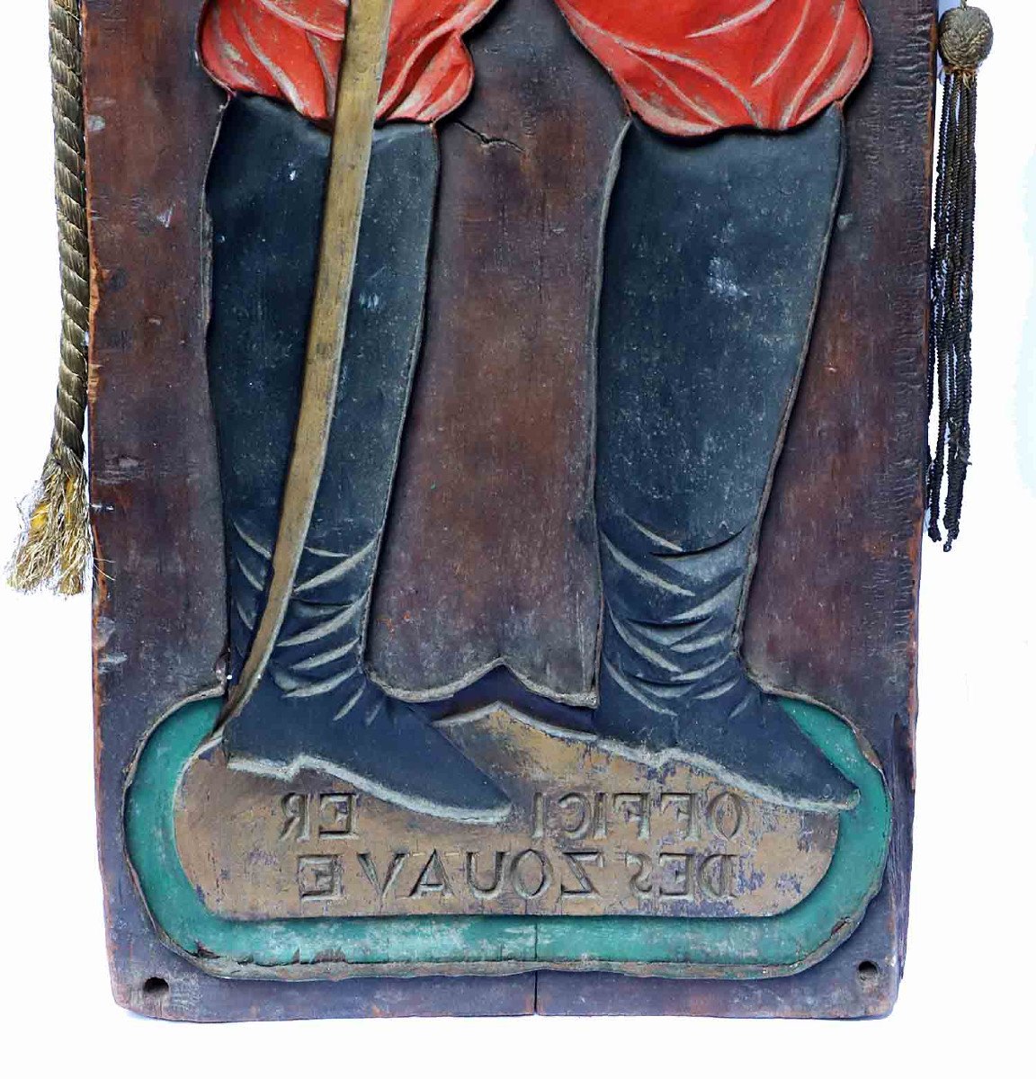 Zouave Carved Wood XIXth.-photo-4