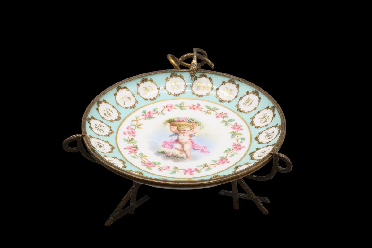 ASSIETTE ROULETTE DE COMPTOIR vers 1880 -photo-2