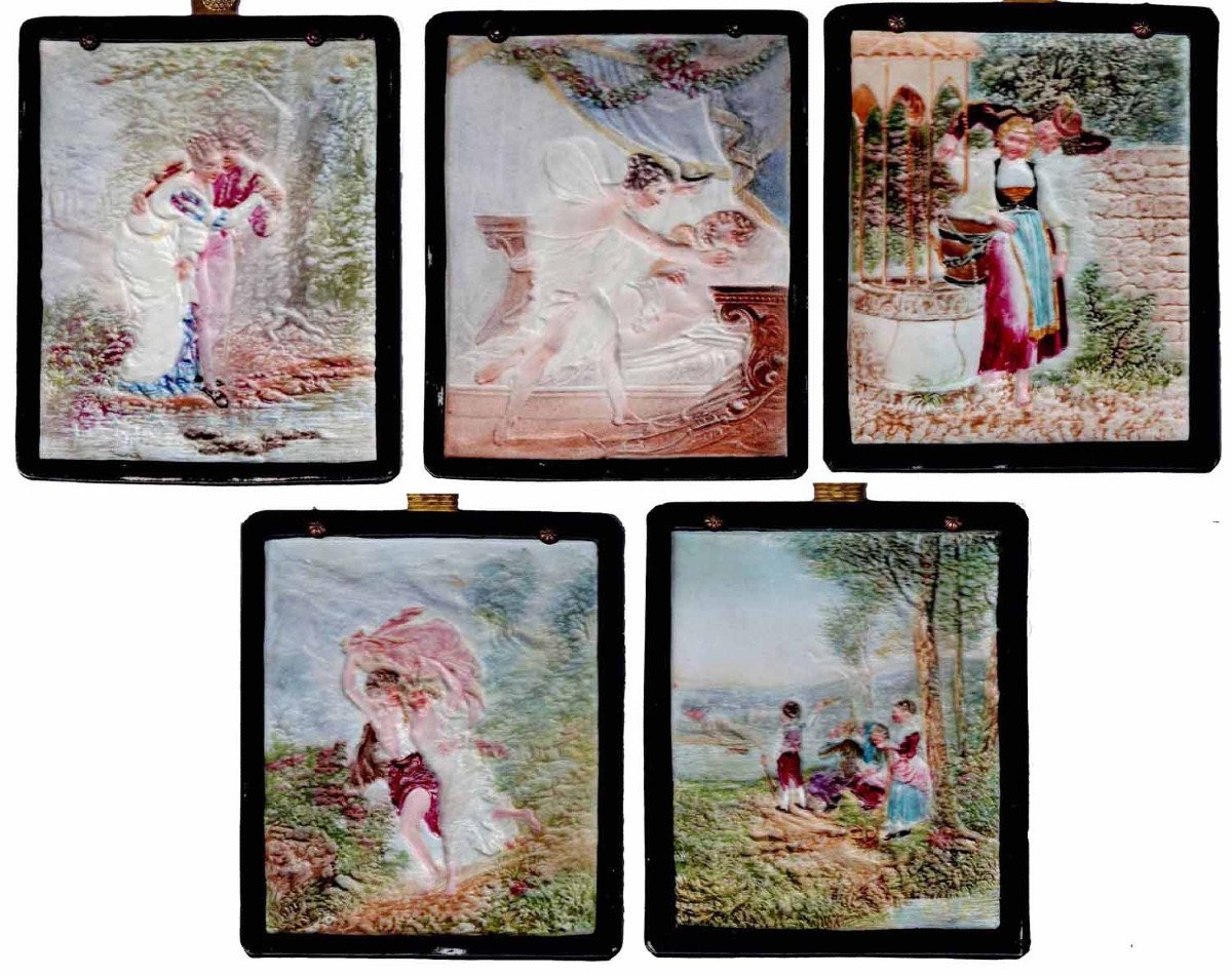5 French Lithophanies Pr
