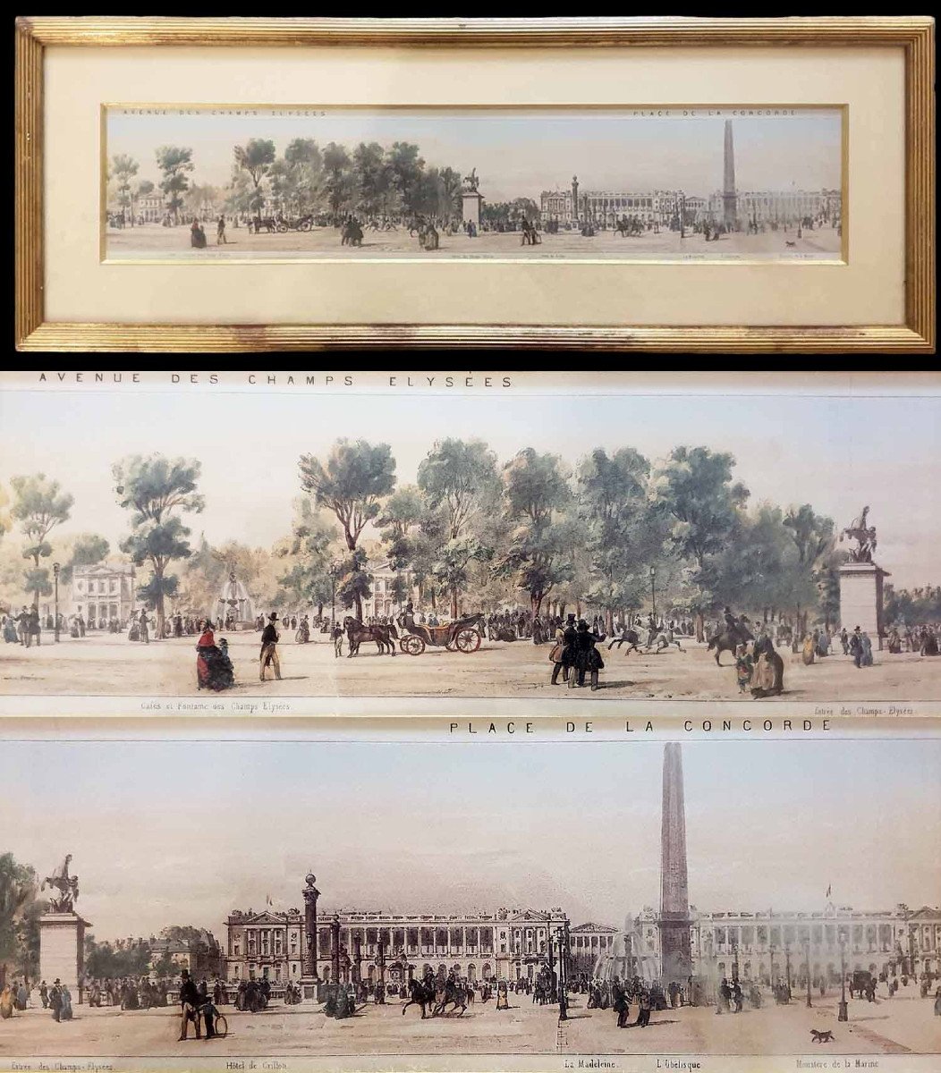PANORAMA des CHAMPS ELYSEES 1840-photo-2