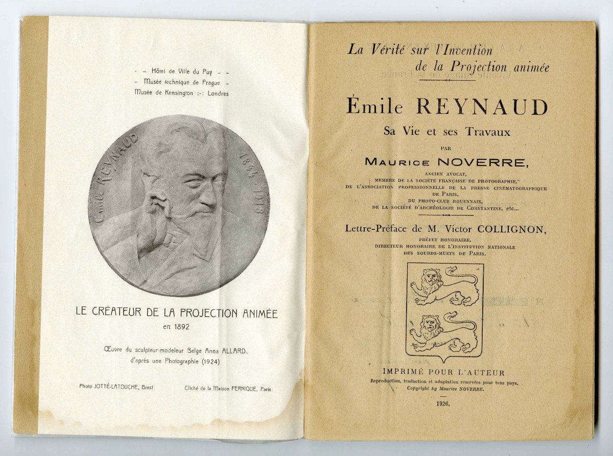 Maurice Noverre, La Vérité sur l’Invention de la Projection animée, 1926