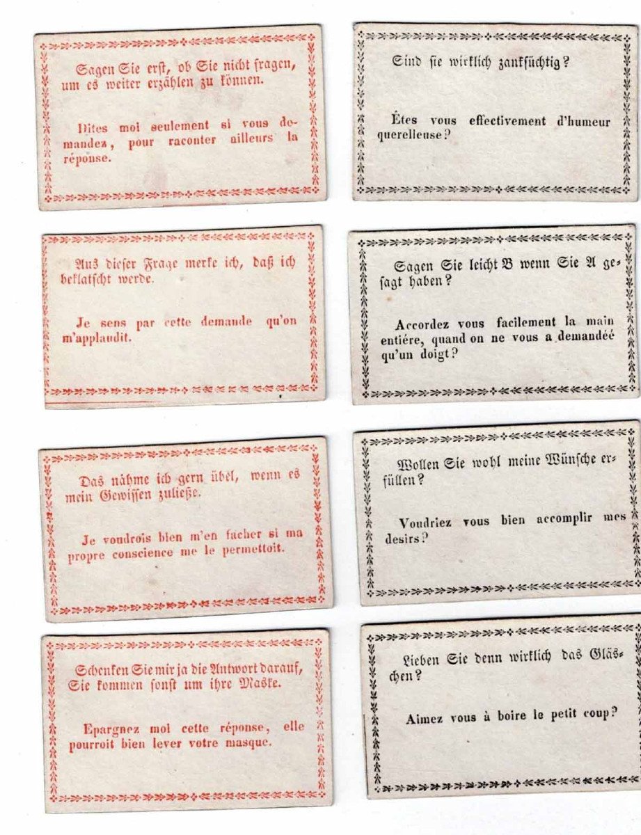 jeu QUESTIONS-RÉPONSES 100 FEUILLES  vers 1830 -photo-4