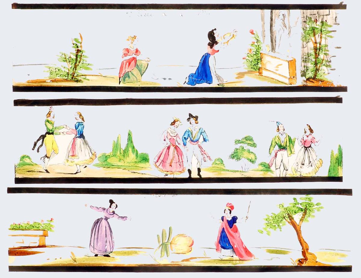 30 Magic Lantern Plates Circa 1830-photo-3