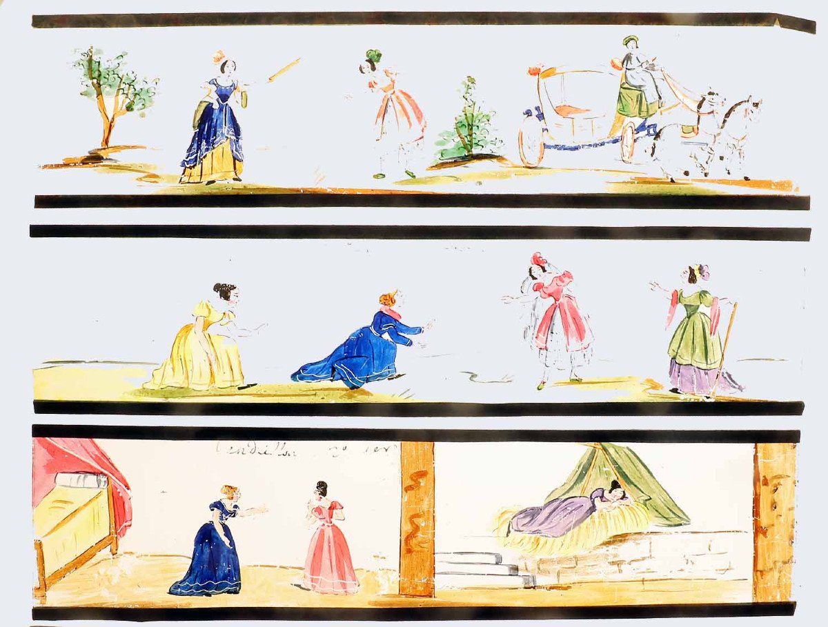 30 Magic Lantern Plates Circa 1830-photo-4