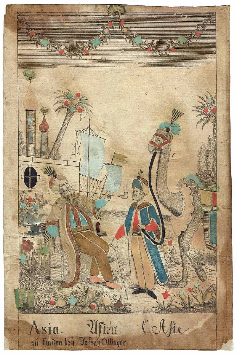 Engraving Asia Wien Asia XVIII