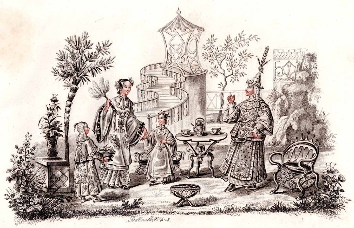 Fan Project Tea Time In China: Belleville (jean-pierre) 1833-photo-2