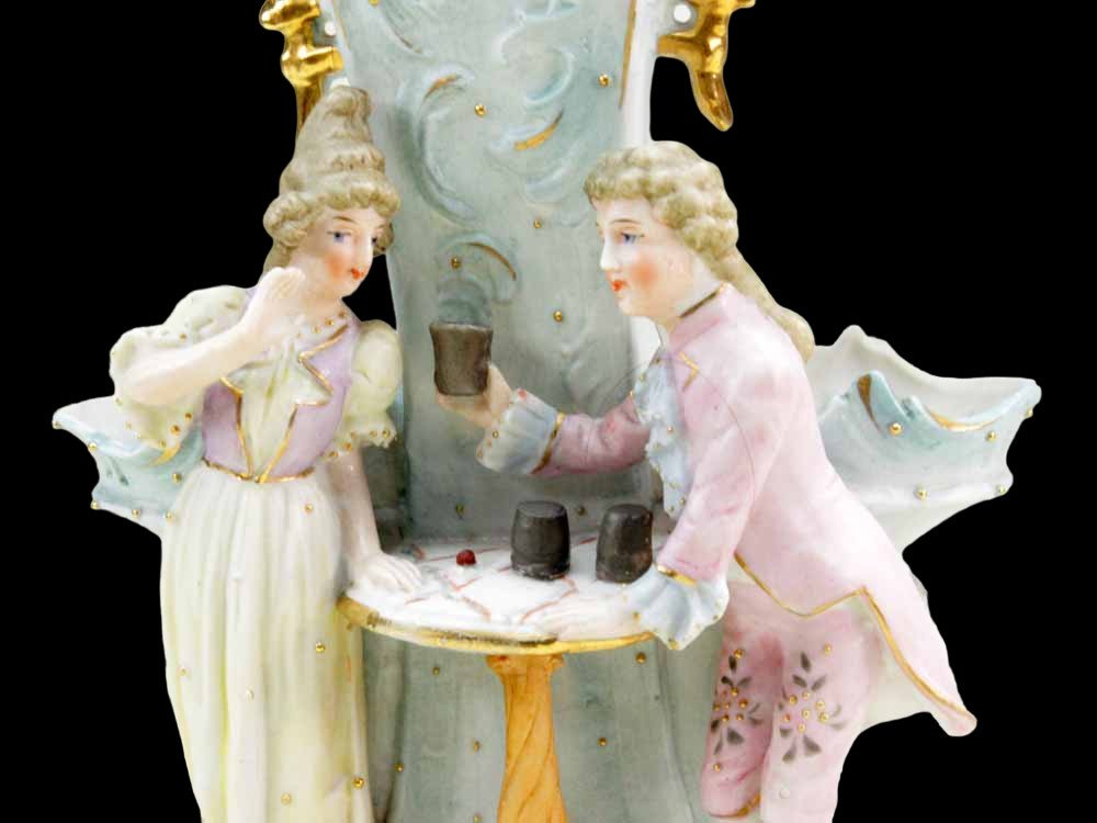 19th Century Porcelain l'Escamotor Vase-photo-4