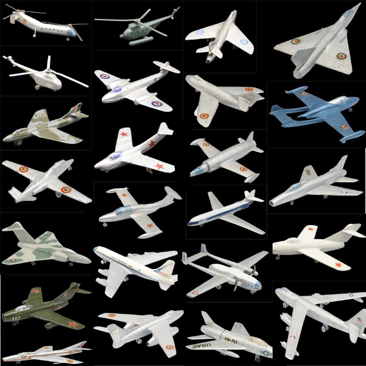 Lot Of Miniatures Planes / Old Toys