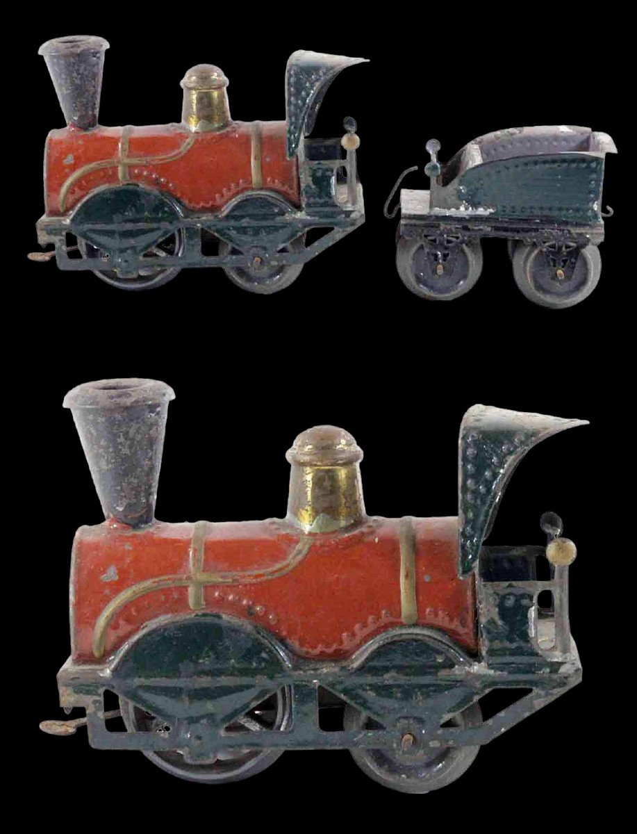 Train echelle 0 1900 LOCOMOTICE F.V. / jouet ancien