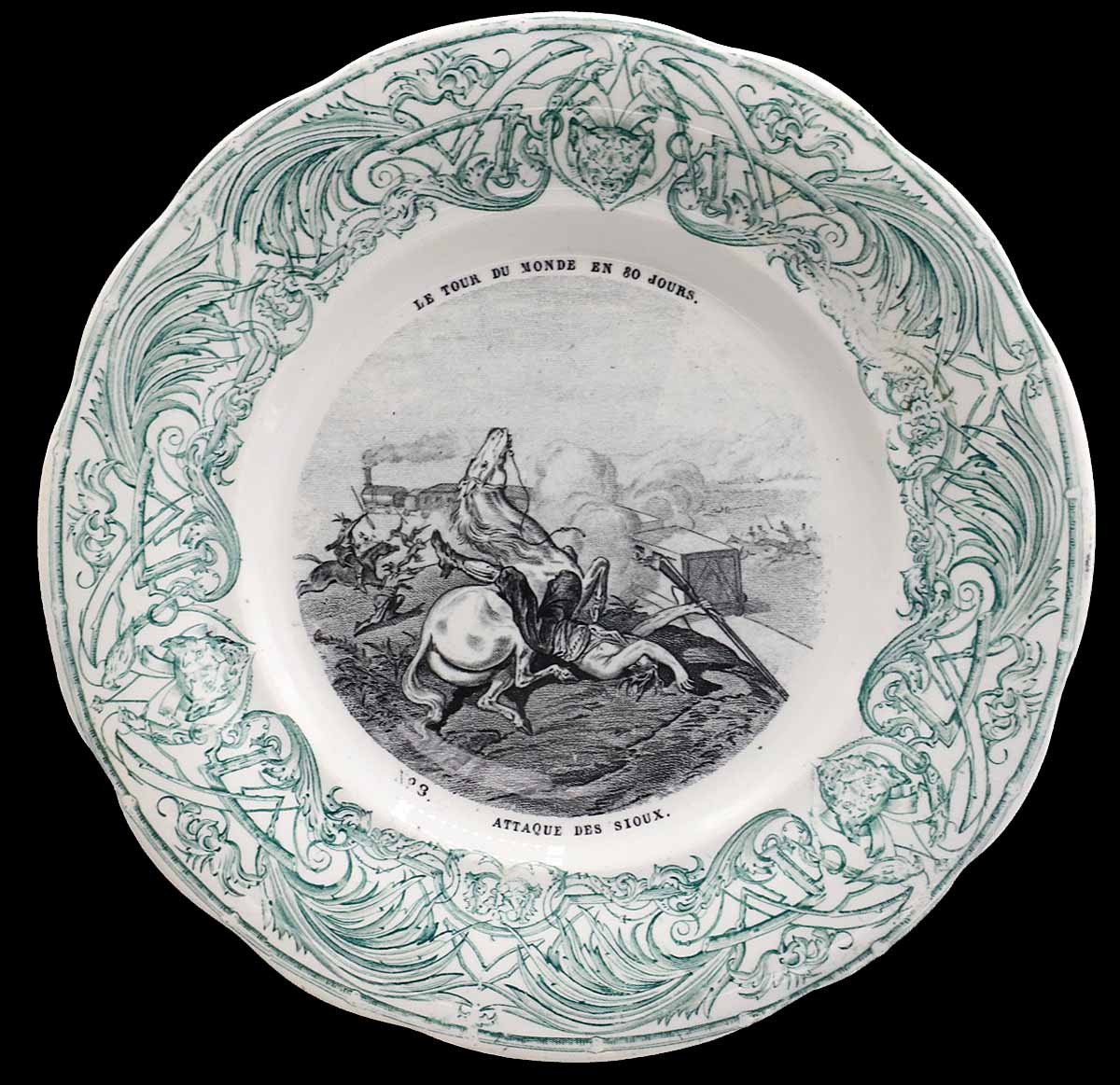 10 Jules Verne Plates Circa 1900-photo-5