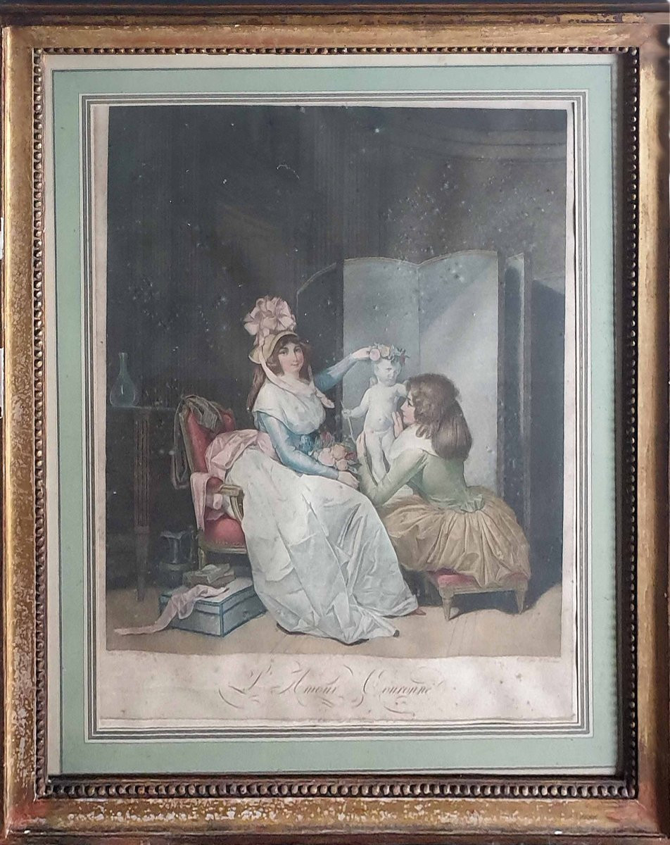 GRAVURE par BOILLY / lanterne magique