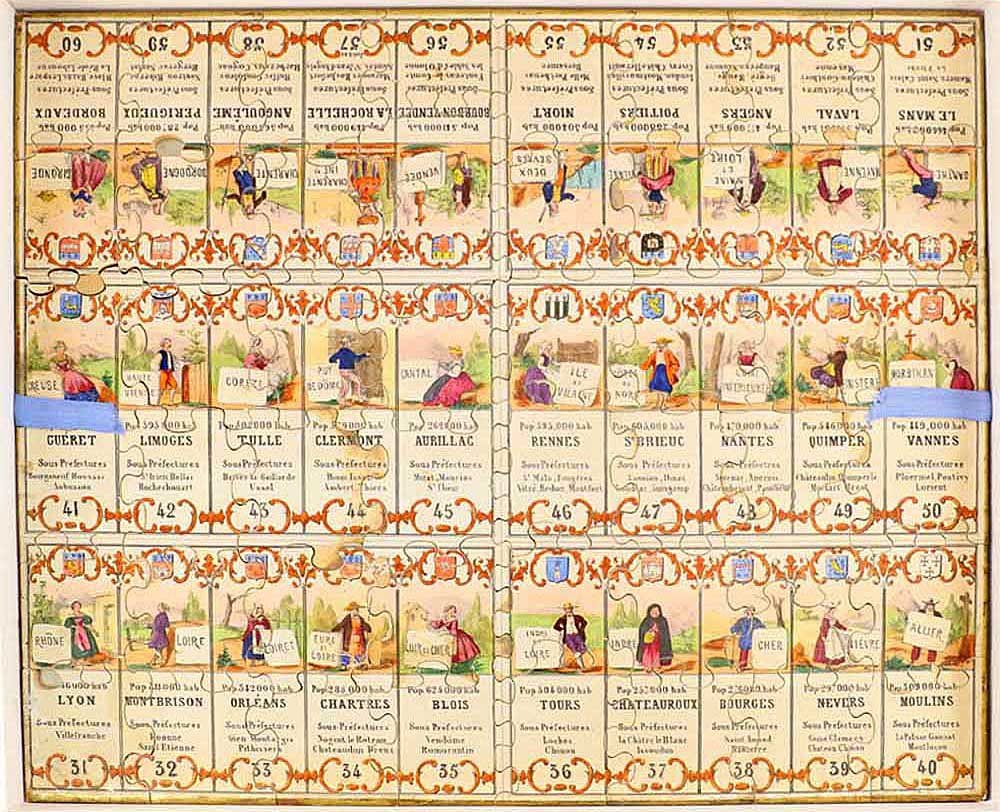 Puzzle LES DÉPARTEMENTS EN ACTION vers 1861 - 1866-photo-2