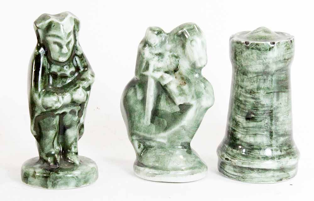 1950s Earthenware Chess Set-photo-4
