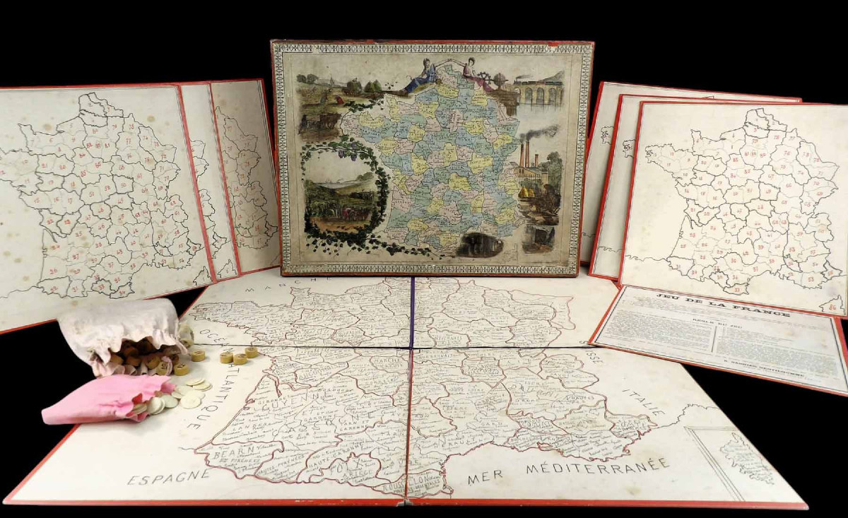 JEU DE LA FRANCE 1870-80 