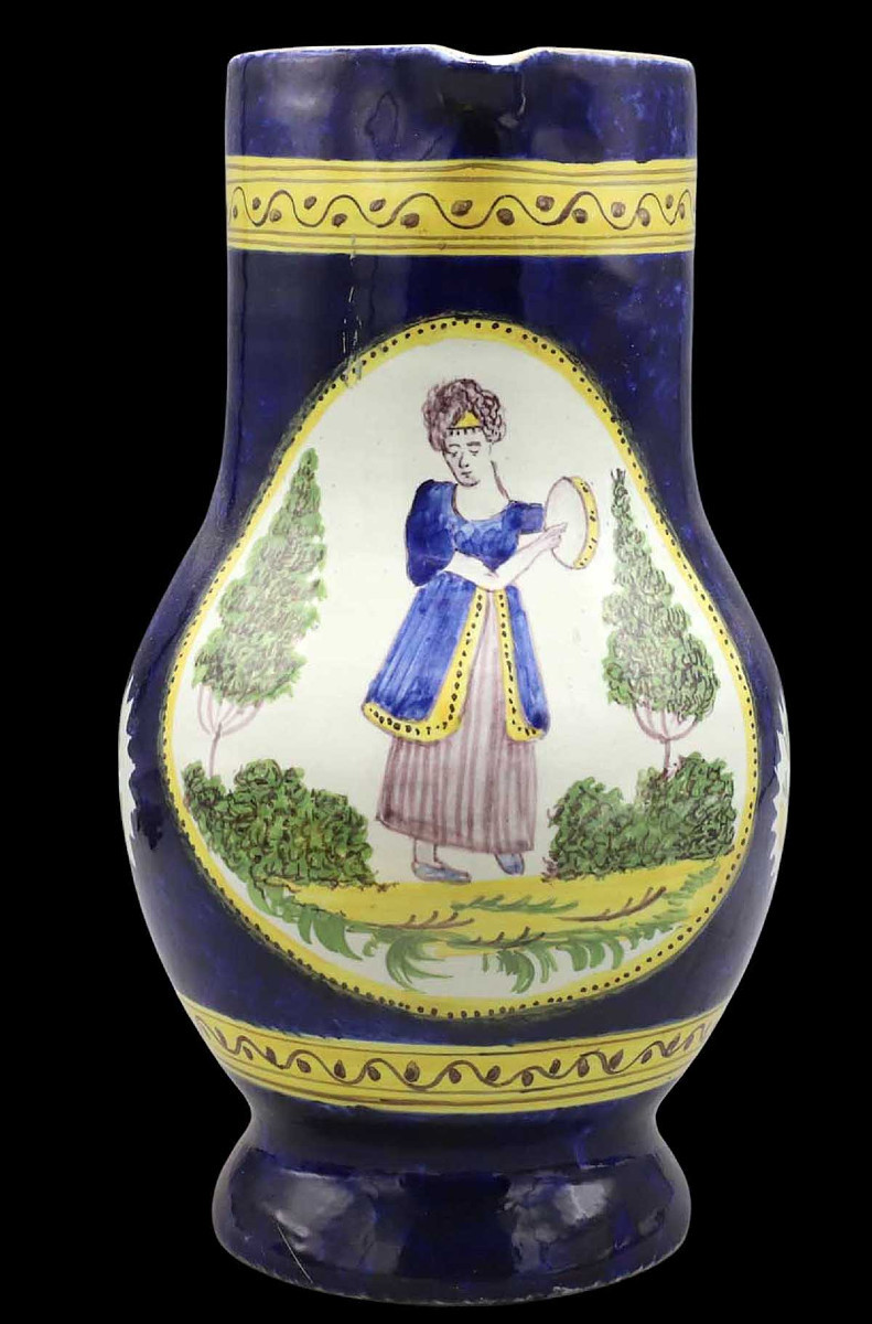 Brussels Earthenware Pitcher Circa 1830