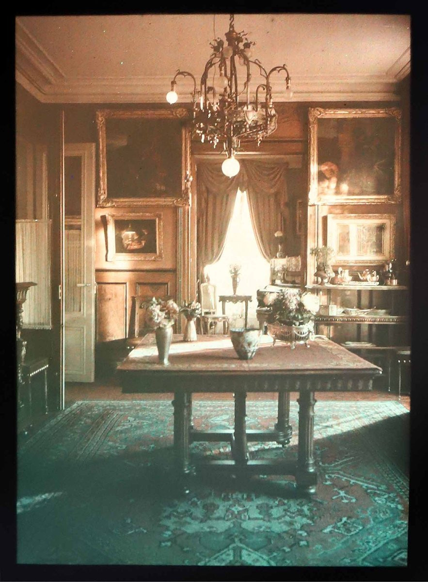 3 Autochromes Interior Of A House 1910-photo-2