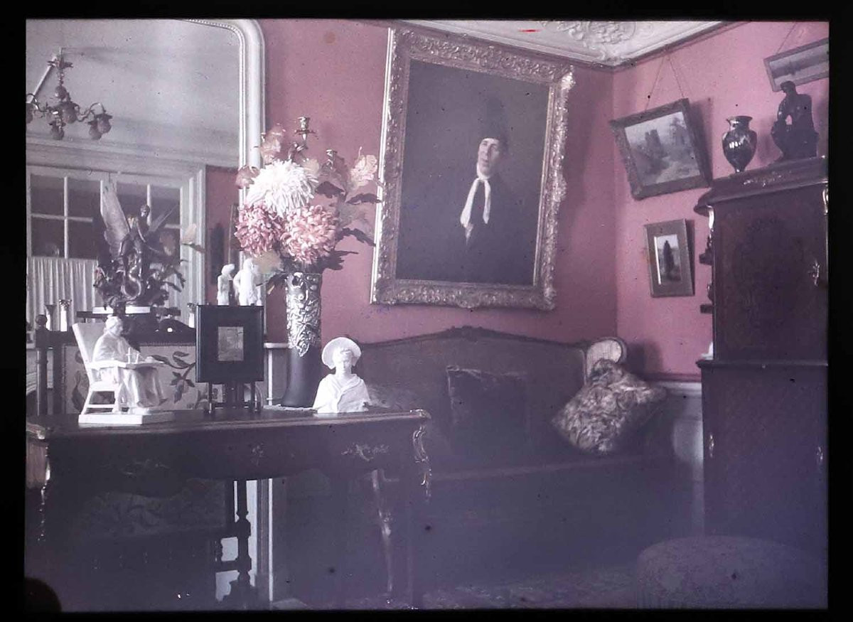 3 Autochromes Interior Of A House 1910-photo-4