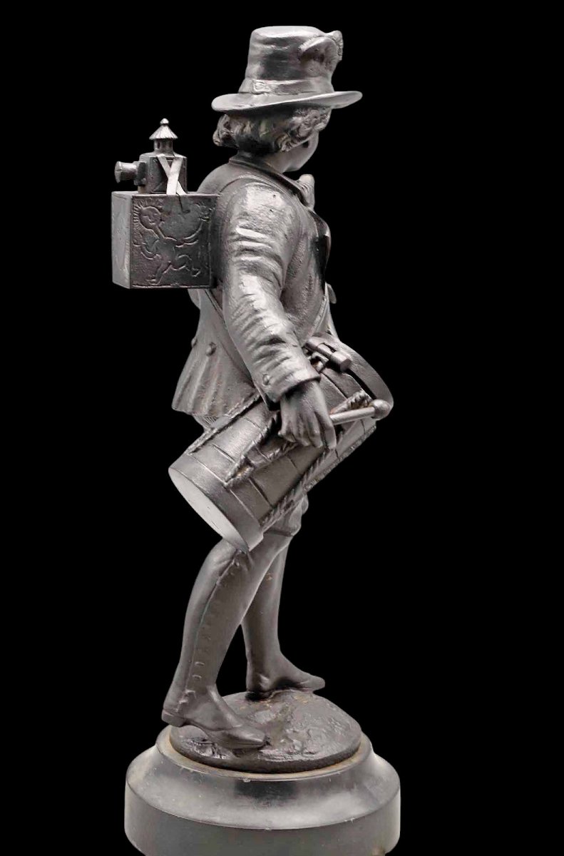 Bronze 19th Century The Monkey And Magic Lantern Showman-photo-1