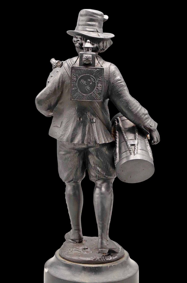 Bronze 19th Century The Monkey And Magic Lantern Showman-photo-3