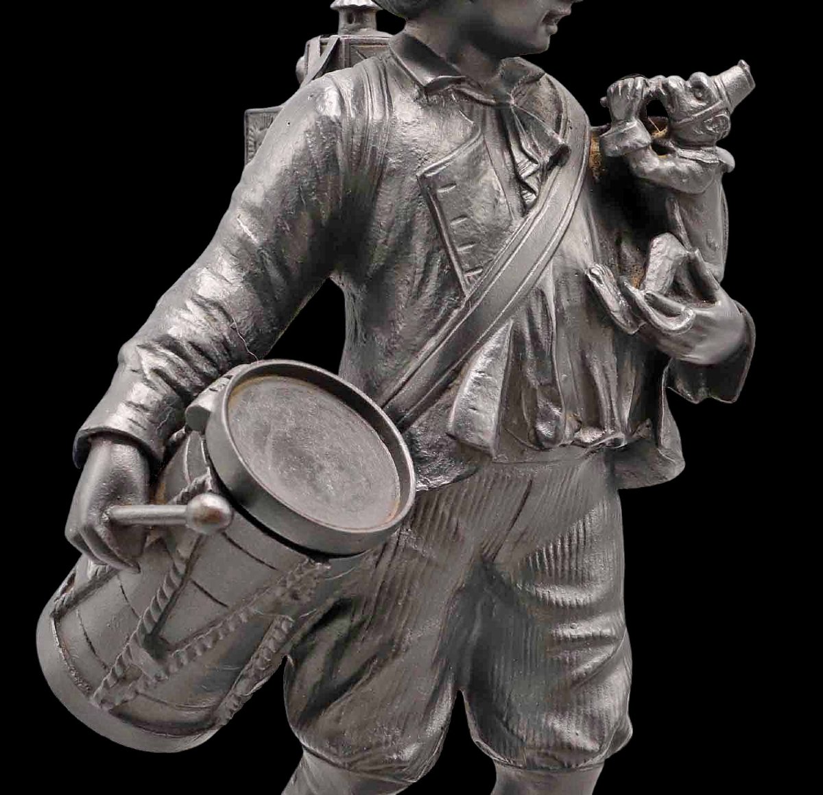 Bronze 19th Century The Monkey And Magic Lantern Showman-photo-8