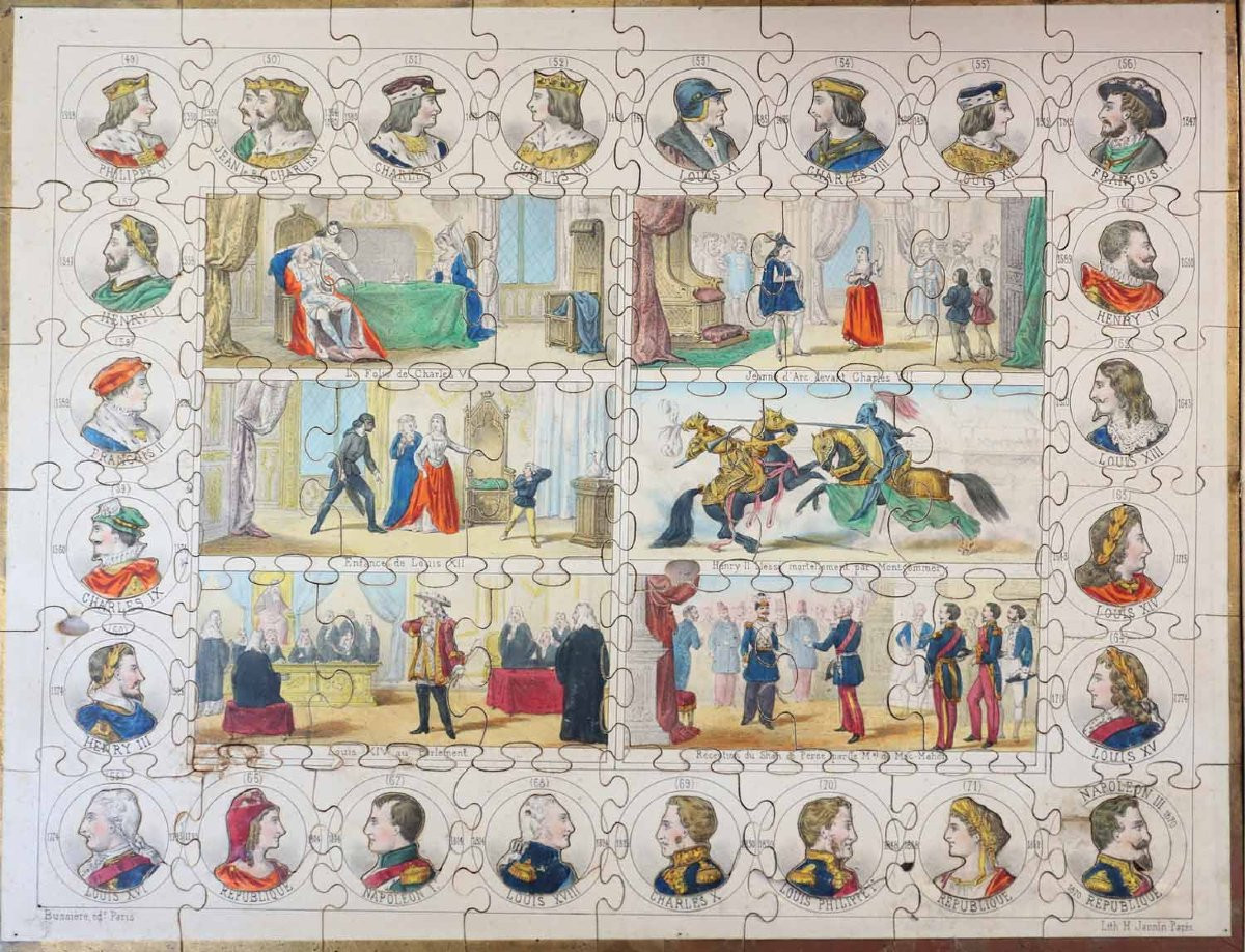 Puzzle: History Of France - Coronation Of Charlemagne Around 1870 -photo-2