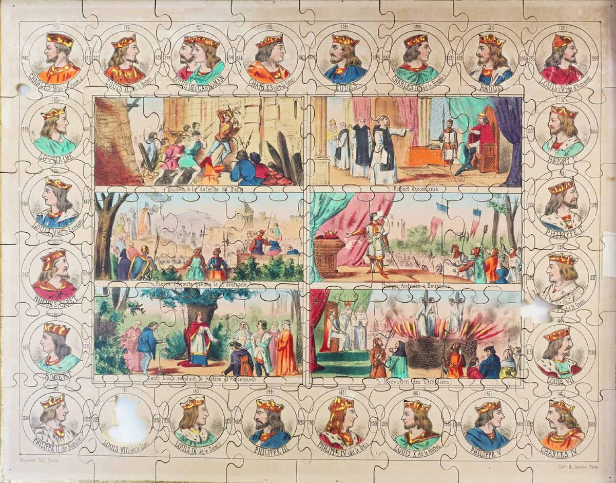 Puzzle: History Of France - Coronation Of Charlemagne Around 1870 -photo-3