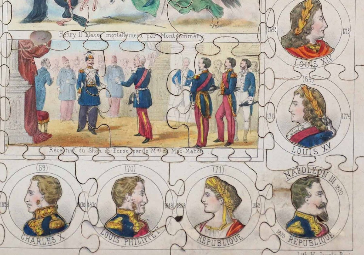 Puzzle: History Of France - Coronation Of Charlemagne Around 1870 -photo-5
