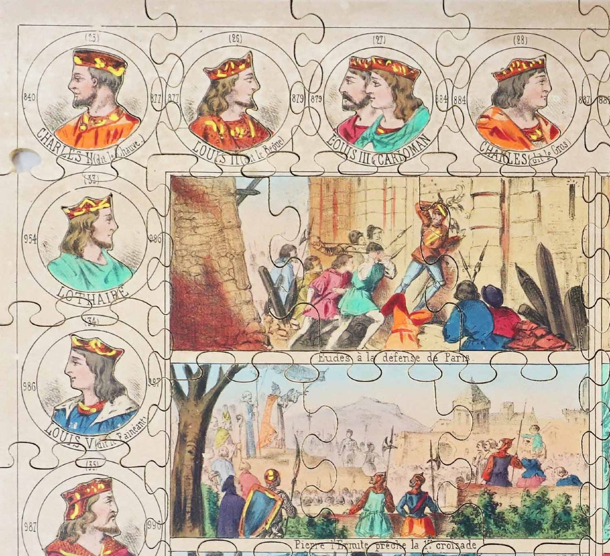 Puzzle: History Of France - Coronation Of Charlemagne Around 1870 -photo-6