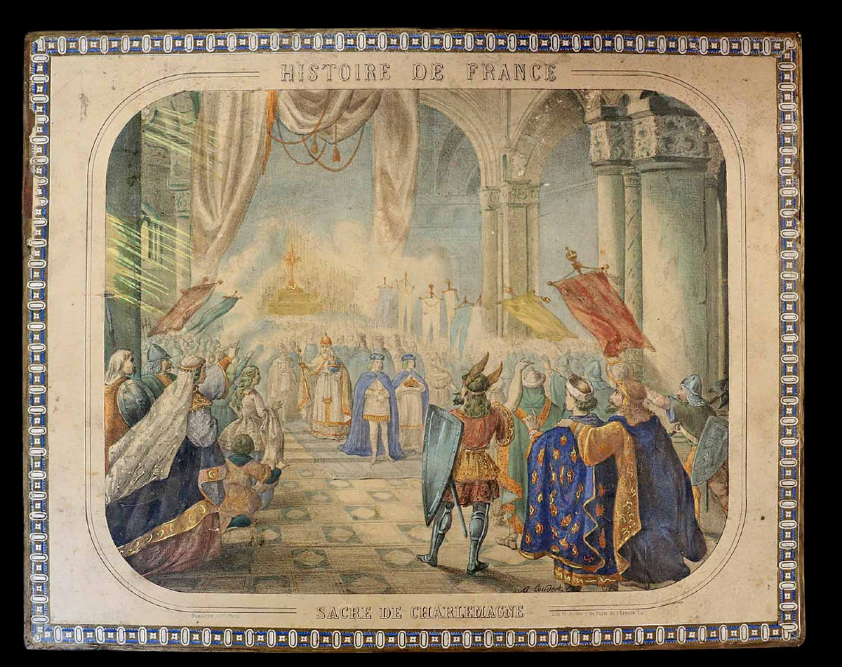 Puzzle: History Of France - Coronation Of Charlemagne Around 1870 