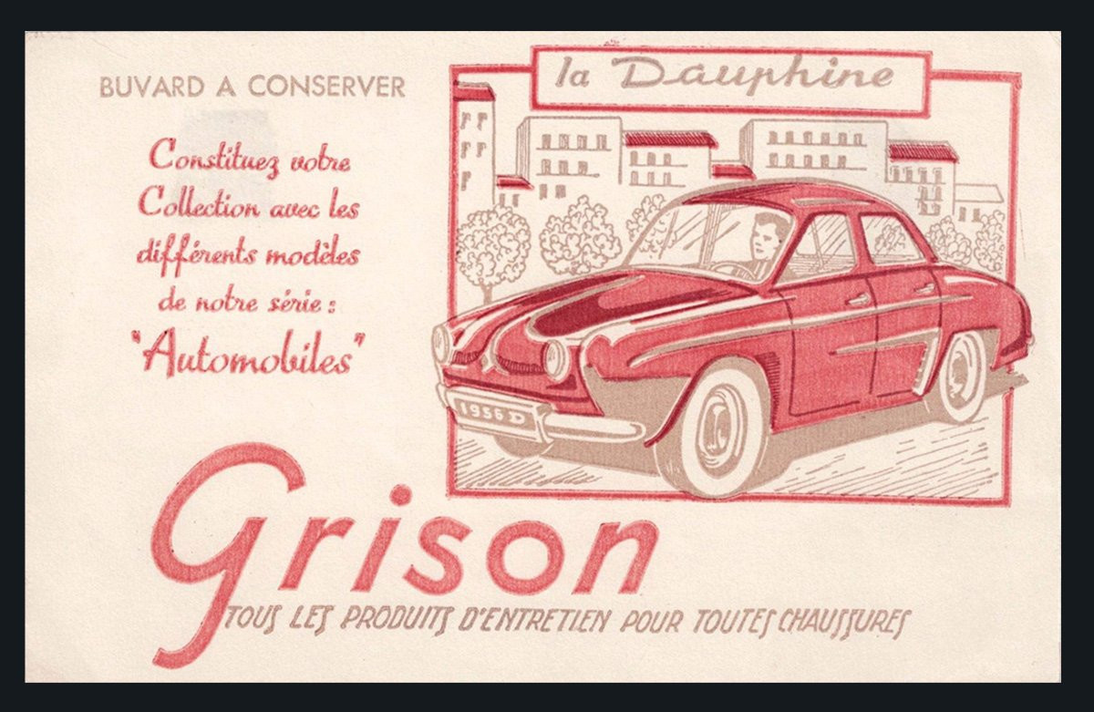 6 Grison Advertising Blotters And 1 Dinky Toys Hornby 1953-photo-3