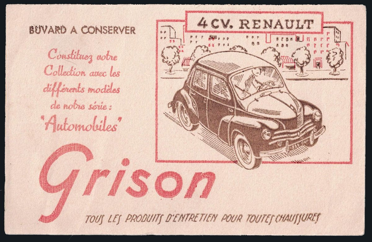 6 Grison Advertising Blotters And 1 Dinky Toys Hornby 1953-photo-2