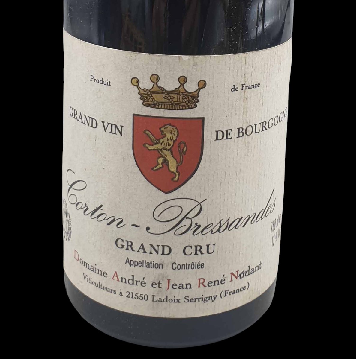 Corton-bressandes 1991 Grand Cru Domaine Nudant-photo-2