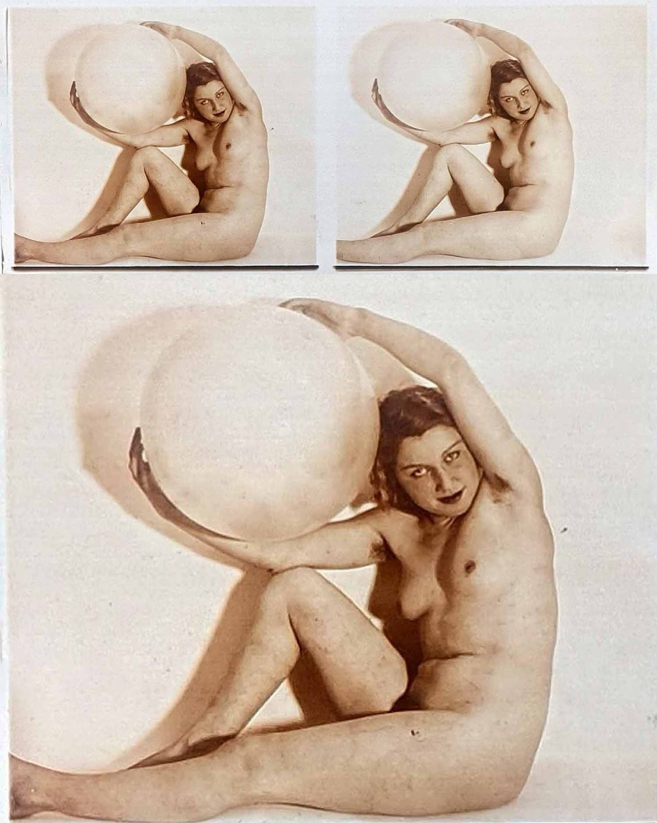 10 photographies sur verre Nu stéréo vers 1900 -photo-3