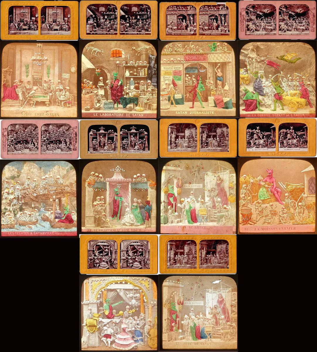 Vue stéréoscopique et polyoramique à DIABLERIE vers 1850. 