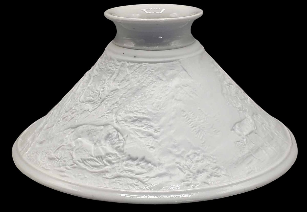 PAIRE ABAT-JOUR LITHOPHANIQUES XIX ème -photo-6