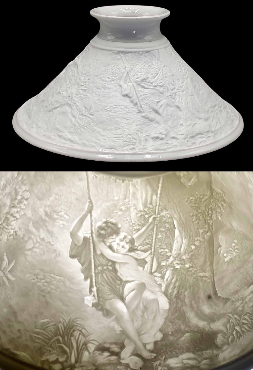 ABAT-JOUR LITHOPHANIQUE XIX ème 