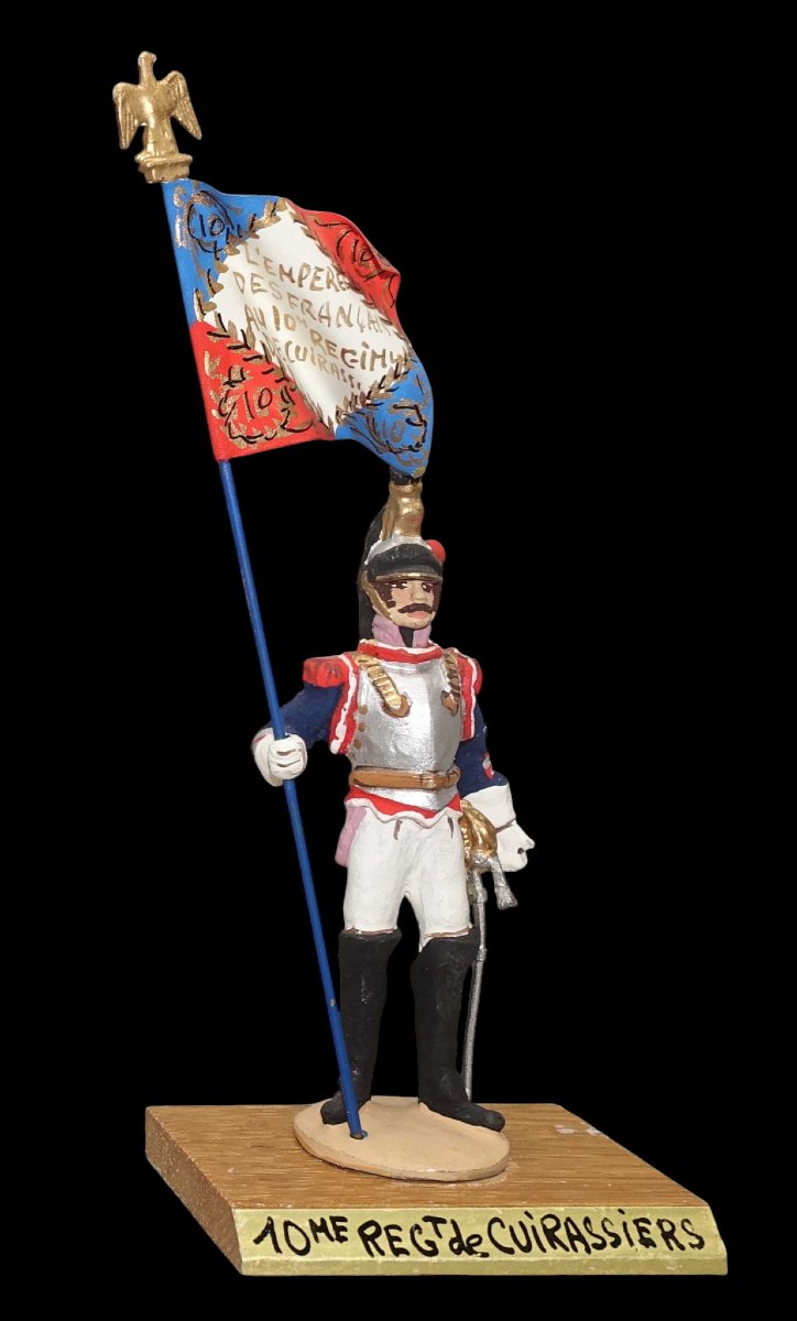 Flag Bearer Figurine 1960 By Guy Renaud.-photo-2