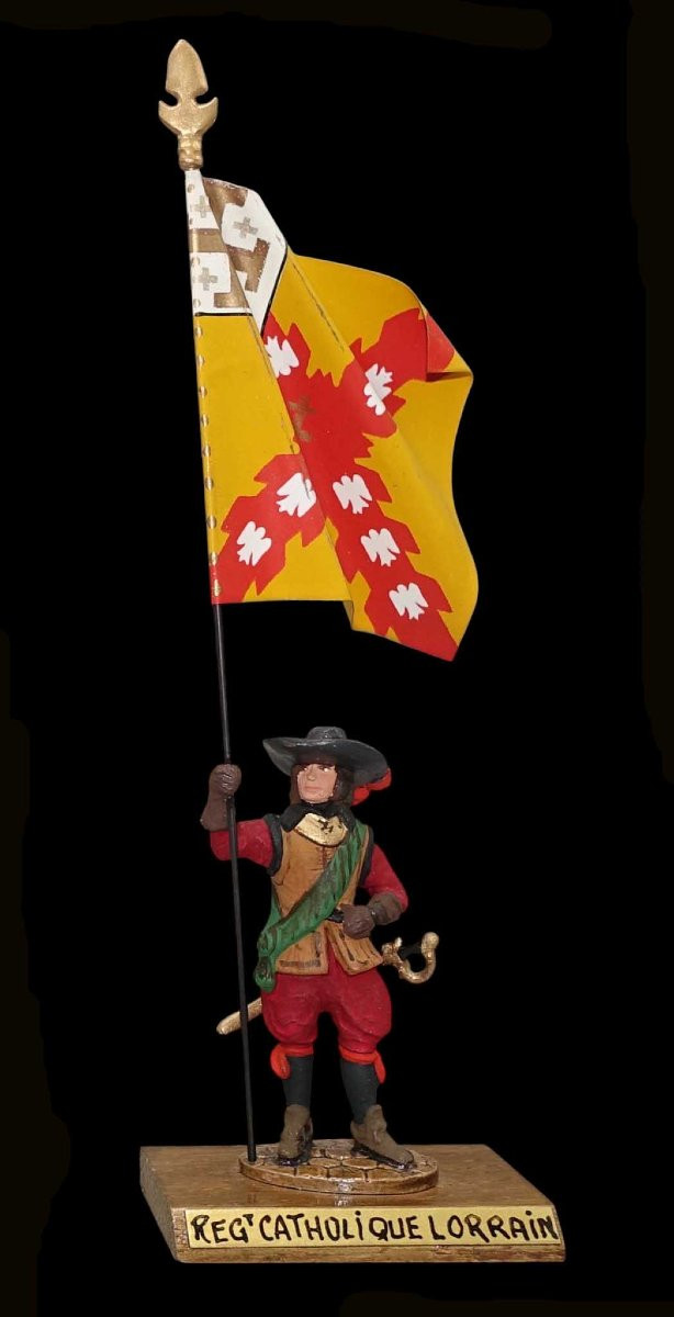 Flag Bearer Figurine 1960 By Guy Renaud.-photo-2