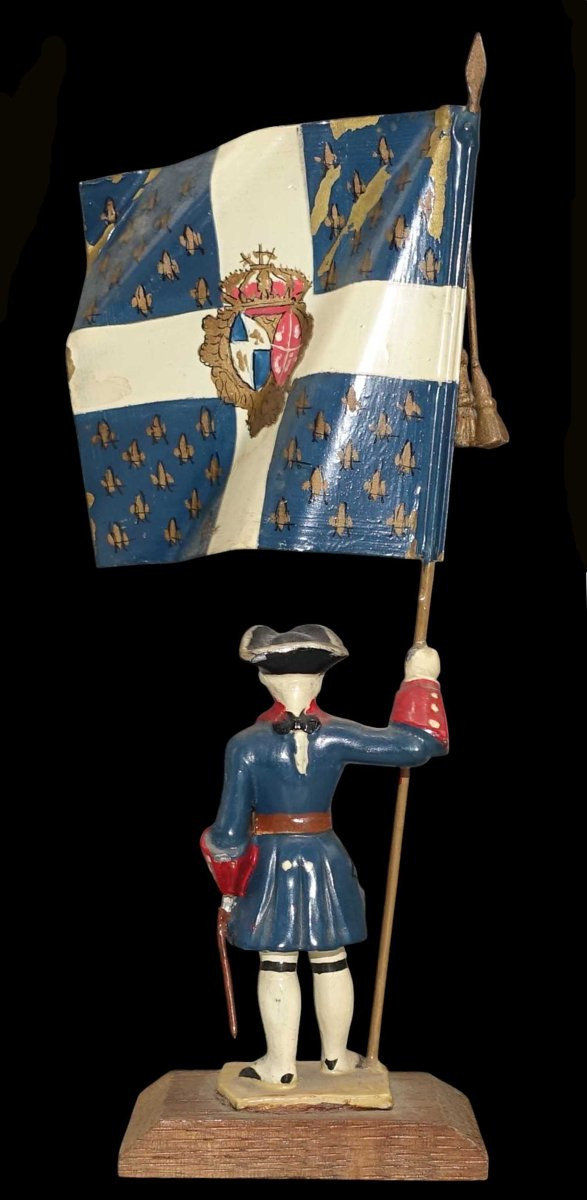 Porte-drapeau Figurines par Gaston AUGER vers 1950-photo-2